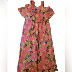 ZARA, Size 6, Pink One Piece Pants Outfit.